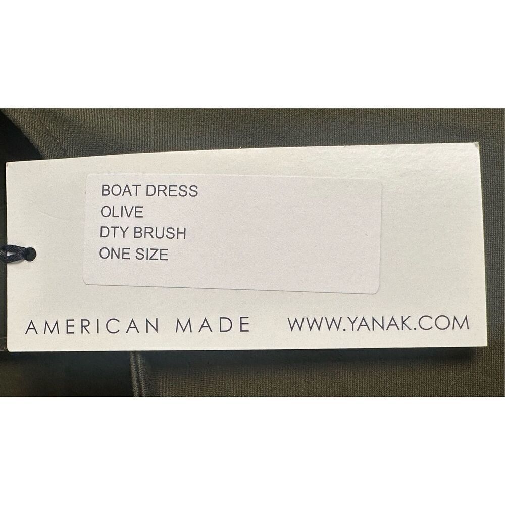 Yana K NWT Olive Green boat dress - size OSFA - Picture 5 of 9